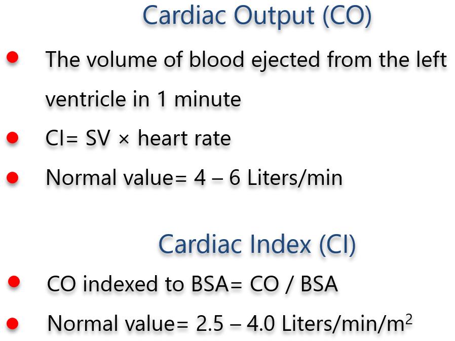 Figure 3. Definition of cardiac output.